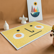 American creative entry silk circle mat dust removal can be cut household PVC doormat Easy to clean door carpet floor mat