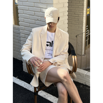 CCJE Party Dating Handsome Gas Spring Summer Casual Shorts Suit Suit Superior Feel Fried Street Mens Suit Jacket