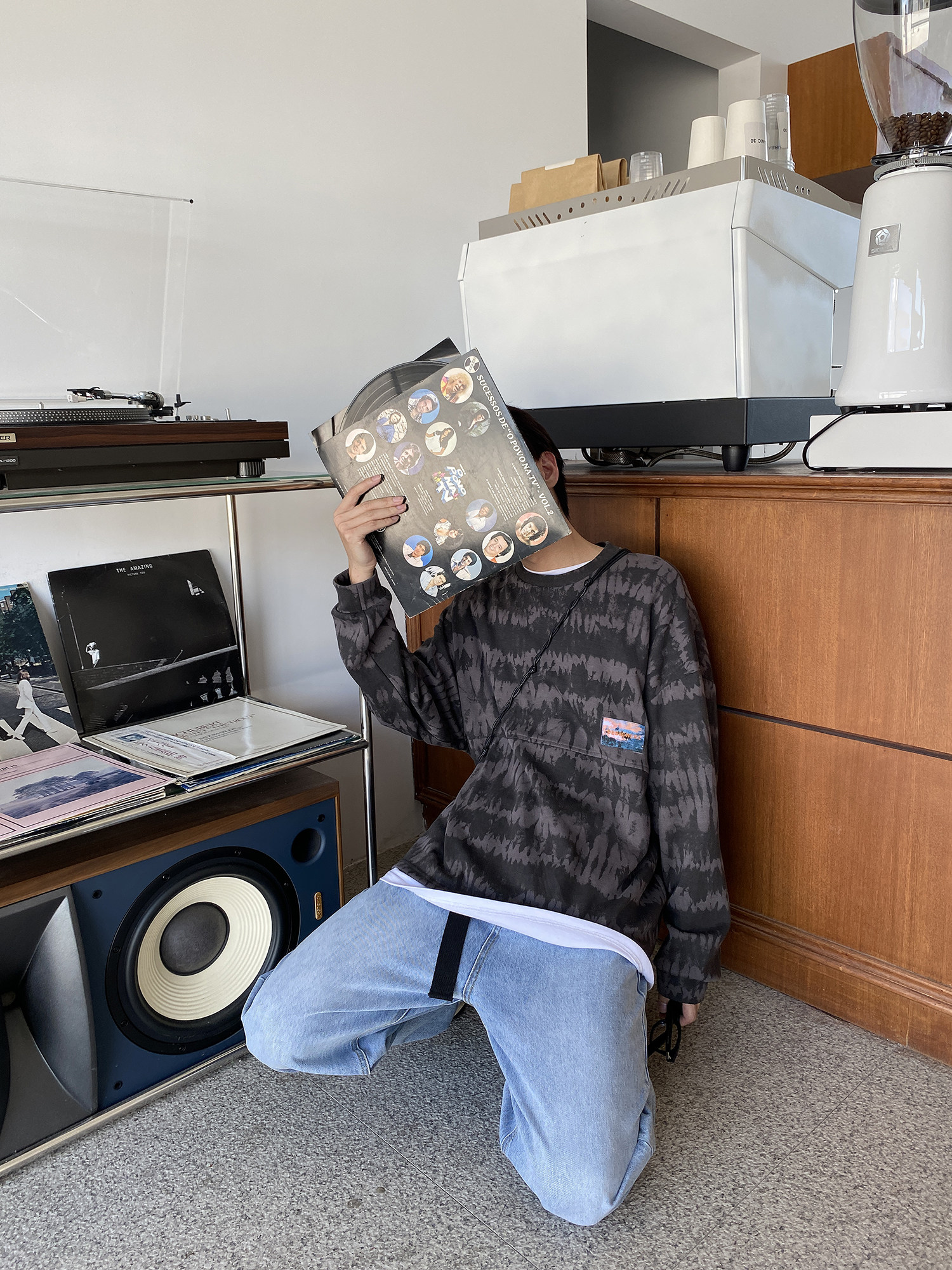 (Buy one get one free, see the home page for details) CCJE's homemade men's tie-dye design feels trendy hoodless sweater