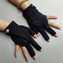 Gants de billard SPR GL sans doigts motif foncé haute élasticité gauche et droite taille moyenne gants professionnels haut de gamme gants de billard à trois doigts