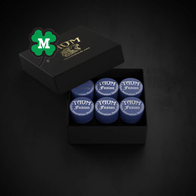 Billiard club leather head Finland imported TAOM leather head Small head medium black eight nine clubs Snooker club leather head