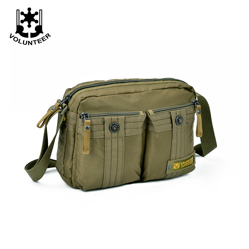 Multi-pocket travel men's single shoulder inclined satchel Outdoor casual canvas nylon oxford cloth large capacity baggage Baggage Bag