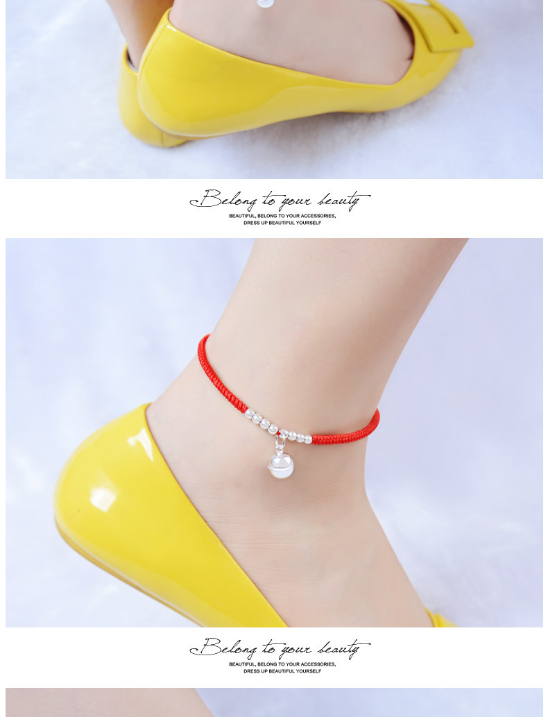 Chaine de cheville Couple CENTURYHOT en Argenterie - Ref 3103507 Image 12