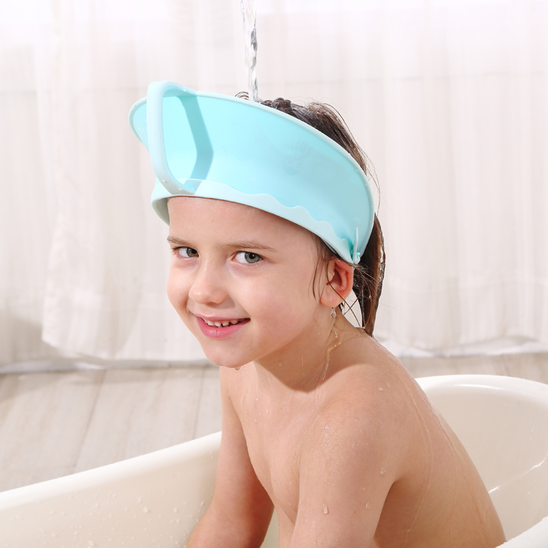 Baby Wash Head Hat Waterproof ear silicone Child wash head Baby Shower baby bath shambolic hat child shampoo hat-Taobao