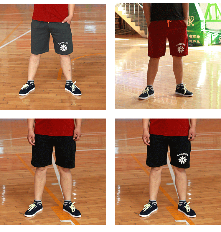 Youhong kích thước lớn giải phóng mặt bằng nam bán quần short kích thước lớn giải phóng mặt bằng cộng với phân bón để tăng quần short nam quần short thể thao lỏng quần baggy nam