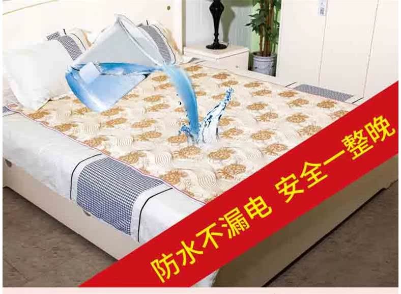 Dual-kiểm soát chăn điện đơn đôi ba nhiệt ký túc xá hộ gia đình không thấm nước 1,5 m 1,8 m 2 m giường điện - Chăn điện Thấp