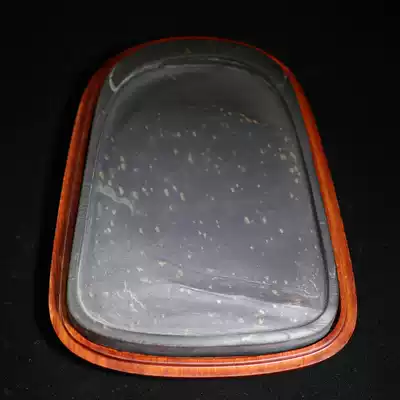 Hair ink such as oil Four famous pits ribbed pits to be simple and practical plain inkstone sutra copying portable small kai inkstone Longwei Mountain rough stone inkstone