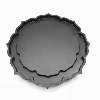 Lotus is a practical tea tray, tea tray, tea tray, Four Treasures, Emblem inkstone, rice paper brush