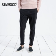 Simwood Jane gỗ nam 2018 thu đông mới men rửa quần siêu nhỏ co giãn thường