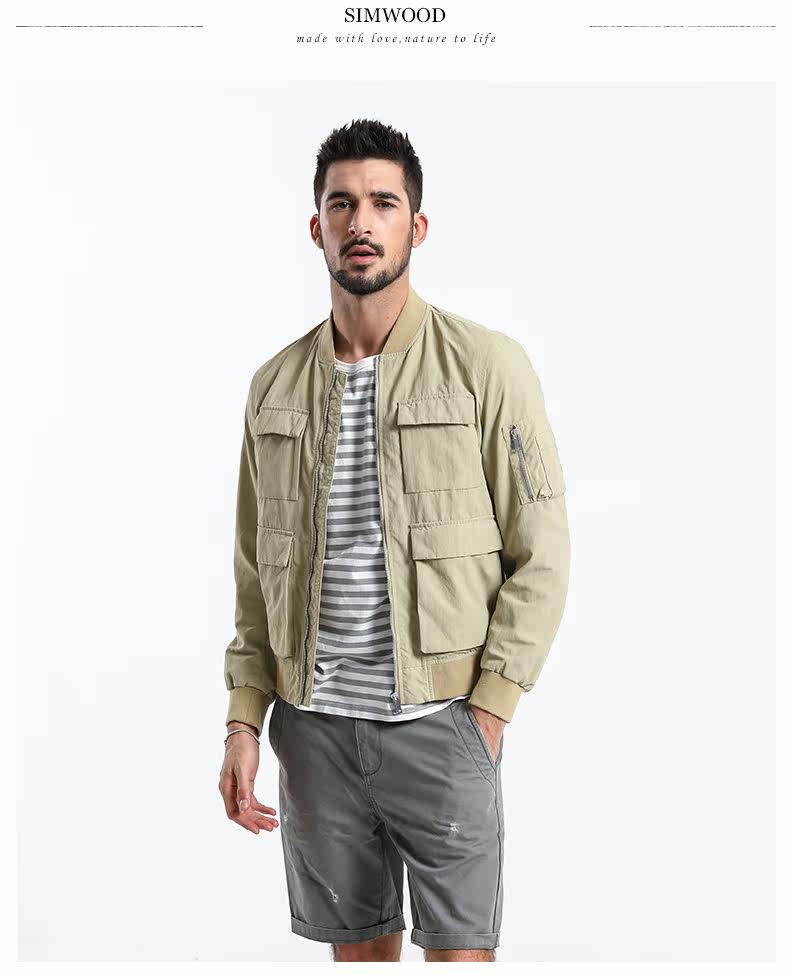 Blouson homme SIMWOOD manches longues en Coton - Ref 3118995 Image 19