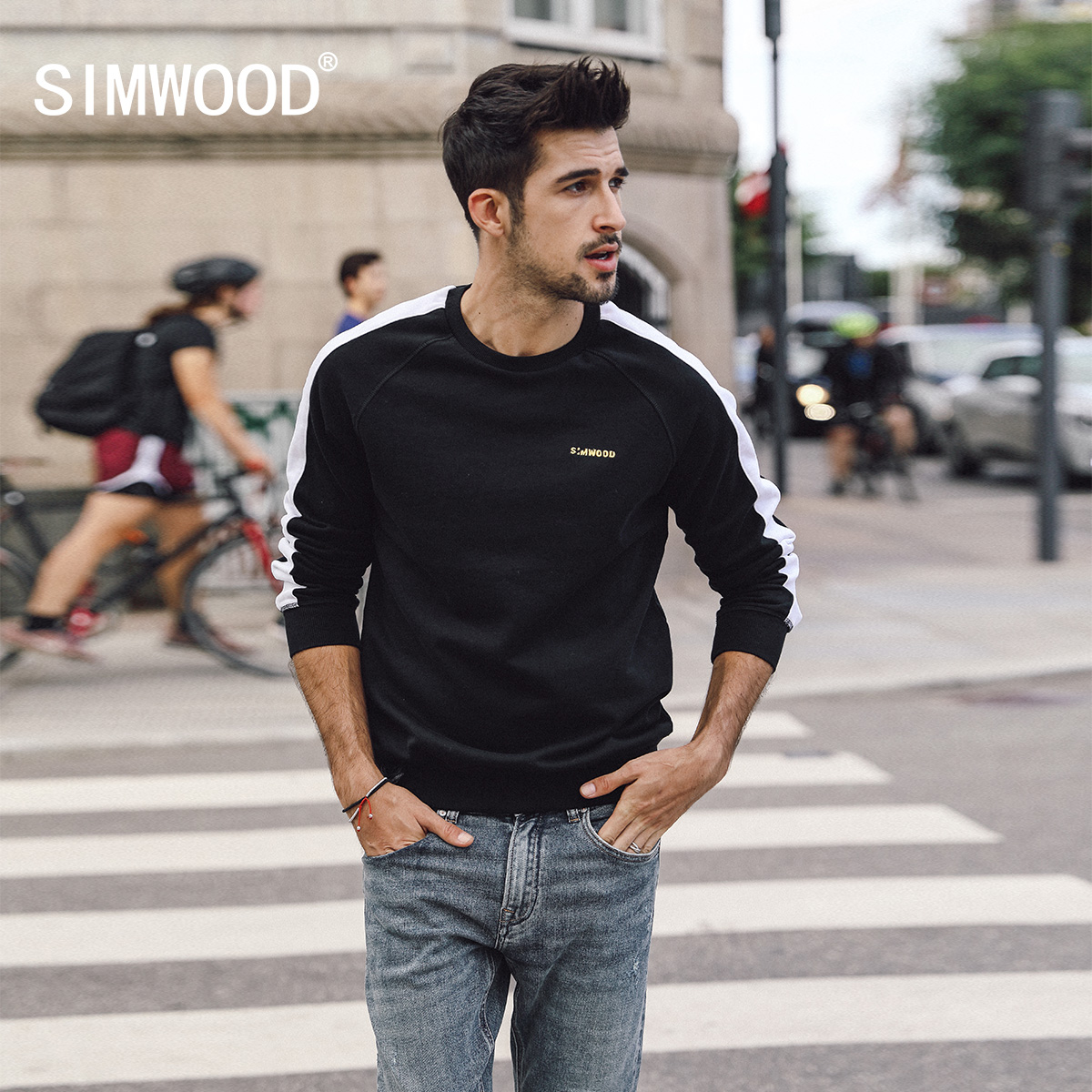 Sweatshirt homme SIMWOOD en Coton - Ref 3128527 Image 1