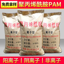 Polyacrylamide pam flocculation sediment precipitate Yin and yang ion thickening sewage treatment agent washing coal