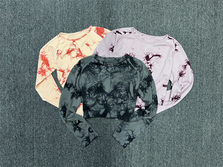 Clear Goods Lady Summer Breathable Small Code Tight Body Dew Navel Long Sleeve Fitness Clothing Speed Dry Running Yoga T-shirt 9643-Taobao