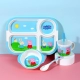 Peppa Blue Pig Four-Platform Plate Cup Cup Spoon Set Set