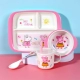 Peppa Peppa Peppa Трехтечная чашка чашки для миски ложки с четырьмя частями
