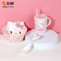 Hello Kitty, hello kitty, розовая посуда, супница для кормления