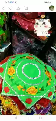 2 Self-produced and self-sold Dance test handkerchief flowers Northeast two people turn octagonal towels