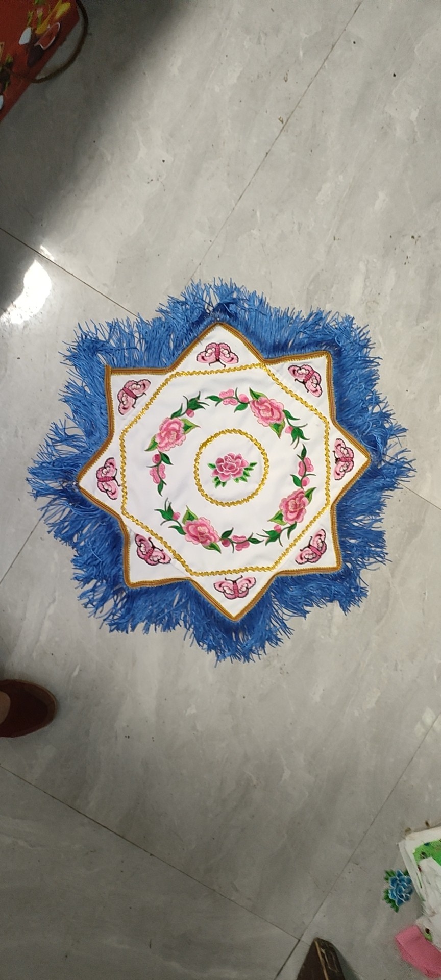 New self-production self-marketing transfer professional Northeastern Planting Song Handkerchief Flowers with Cave Three-layers Heavy Hemp Sand volume Big from You-Taobao