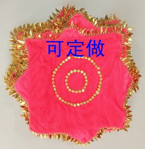 (2) professional dance yangko handkerchief octagonal towel extra thick with a circle two people turn silk flower wholesale