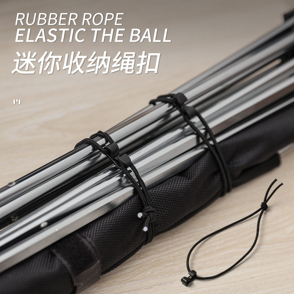 6 clothes with elastic rope hanging buckle mini-tie buckle creative webbing finishing fixed buckle roll wire clamp containing webbing clip