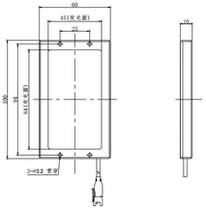 Machine vision light source side light backlit backlight industrial lighting detection LED light source FL84-45