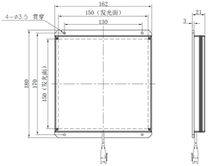Machine vision LED surface light source backlight CCD Industrial lighting detection Bottom backlight HFL150-150