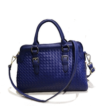 Temperament large capacity Joker office worker work mother bag woven pattern simple fashion women crossbody handbag