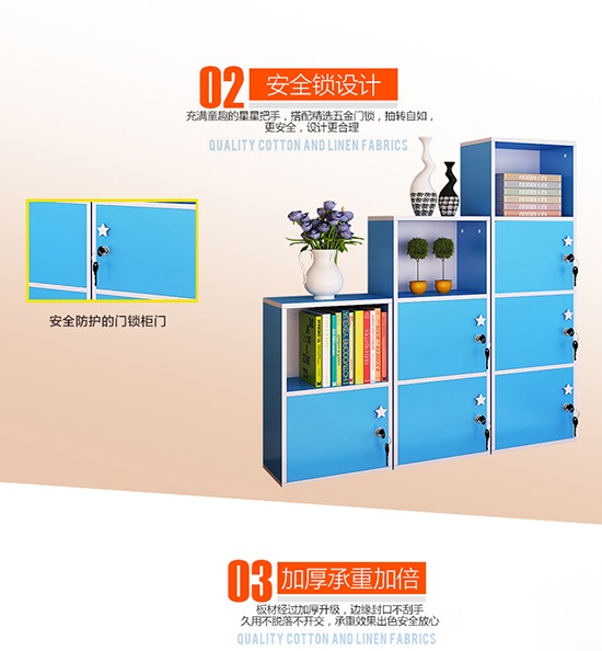 tủ kệ sách đơn giản tủ khóa tủ nhỏ với cửa ra vào kết hợp miễn phí khóa tủ lưu trữ tủ tủ ban công trẻ - Buồng tủ nhựa cánh lùa