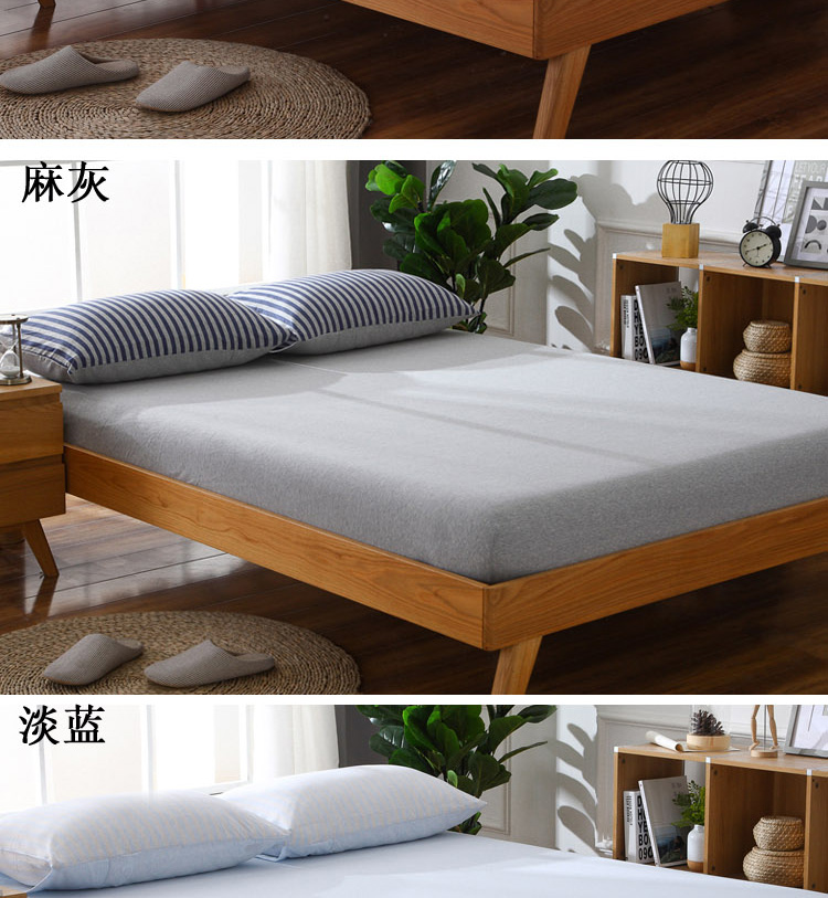 Khăn trải giường bằng vải cotton đơn Nhật Bản ga chun trải giường	