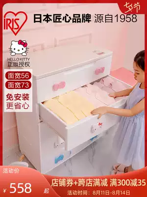 IRIS children's storage cabinet Snack storage Alice plastic baby drawer wardrobe locker Household