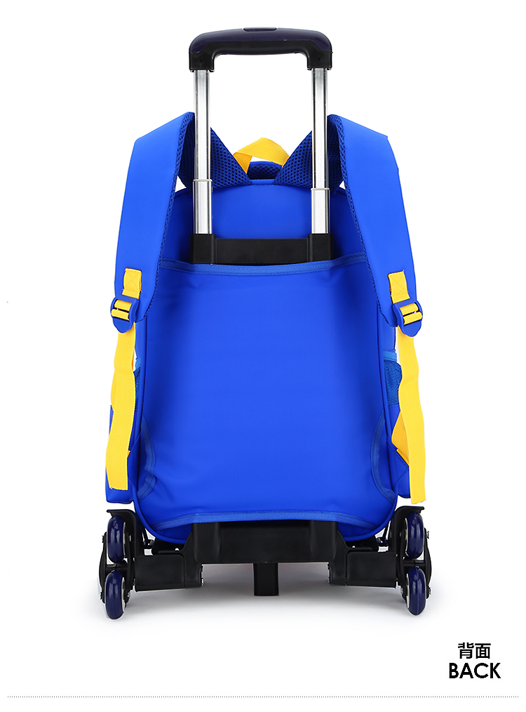 Túi kéo có thể kéo ba bánh xe của túi 捍 trường cậu bé bánh ba lô kéo hộp 23-5 lớp balo chống gù lưng nhật bản