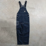 [NextVogue] Carhartt Wip Bib в целом вымытый необработанные рабочие джинсовые брюки.