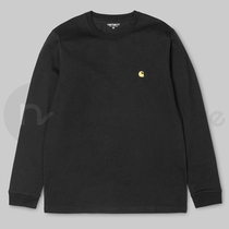 (NextVogue)carhartt wip chase american gold label embroidered round neck long sleeve T-shirt