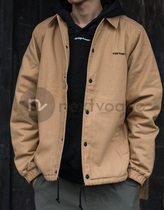 (NextVogue)carhartt wip canvas coach lamb wool canvas coach jacket spot