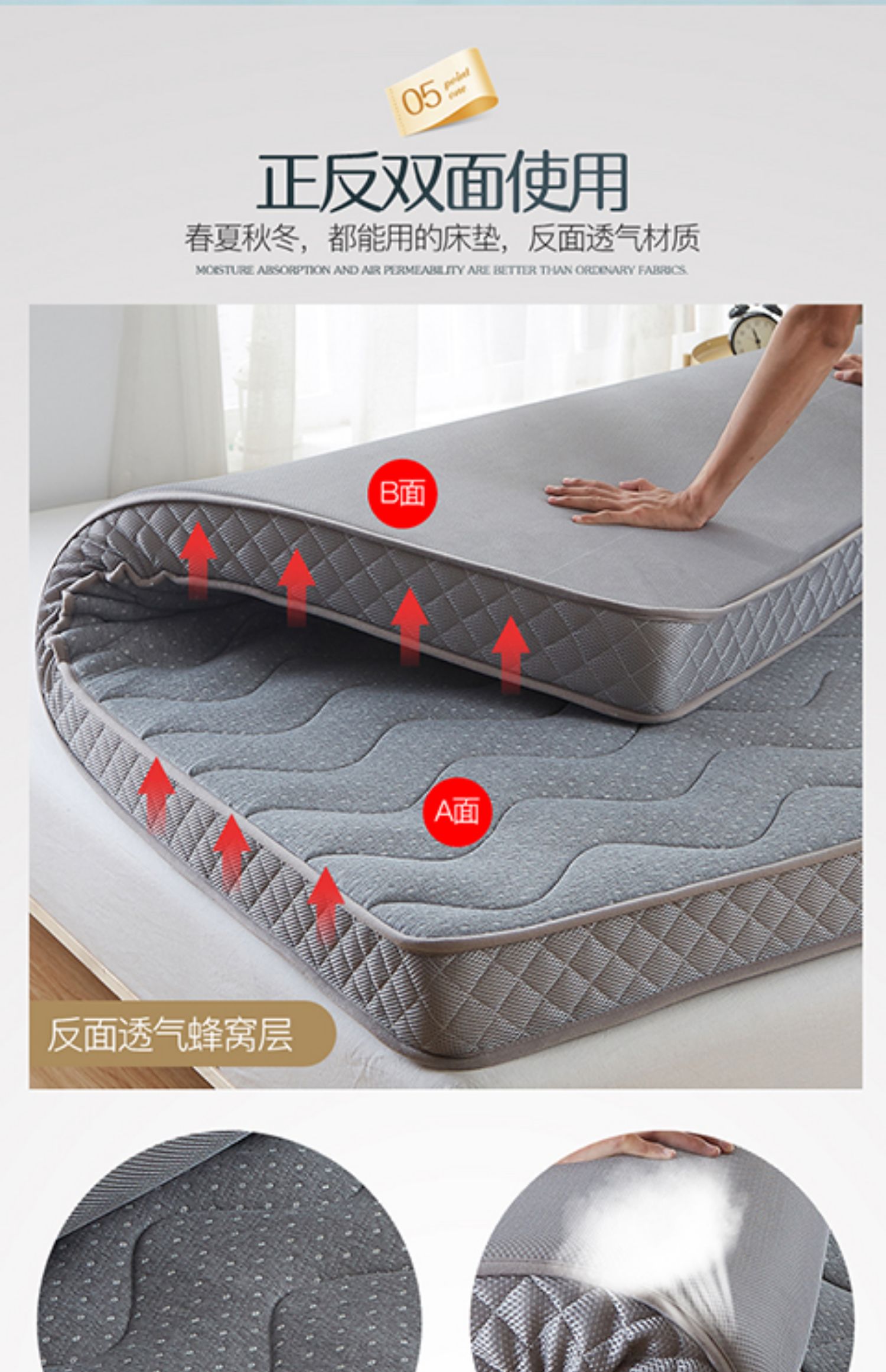 bọt bọc nệm nệm 1,2 m dày ấm 1.5m1.8 ký túc xá giường chăn đơn hoặc kép pad ô nhục - Nệm đệm xốp
