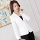 Spring and autumn red small blazer women's long-sleeved Korean style casual new waistline versatile slim short style for small people