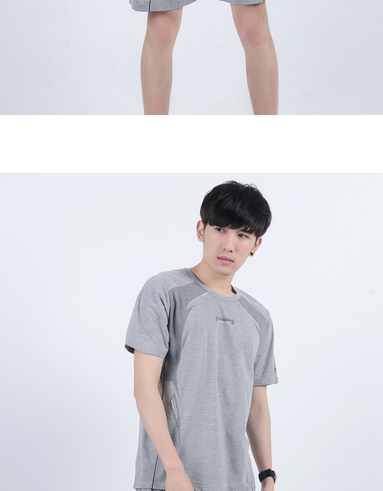 Của nam giới mùa hè mặc chạy thể thao phù hợp với mỏng ngắn tay quần short thoáng khí giản dị tập thể dục cotton lỏng dịch vụ nhà quần áo thể thao nam