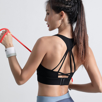 Sports underwear womens shockproof running sports bra gathered styling yoga vest beauty back fitness underwear vest style