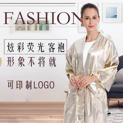 Hair salon customer service hair salon guest robe hair cutting kimono hair salon high-end hair coloring customer service Waterproof hair salon clothing fabric