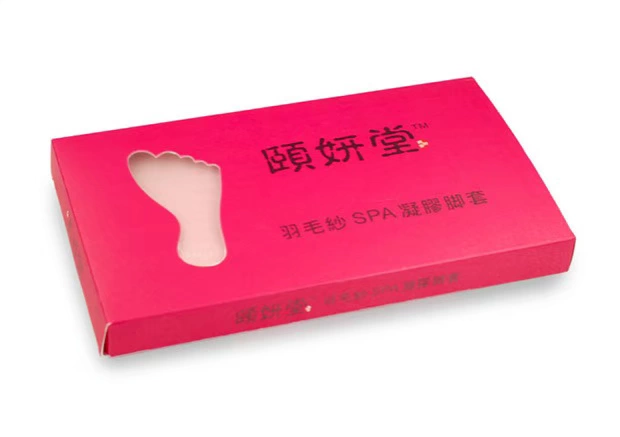 妍 羽毛 Sợi lông dầu gel SPA vớ chân làm đẹp vớ chống chân nứt màng chống nứt