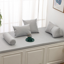 Bay window pad Window sill pad four seasons universal balcony net red light luxury simple modern style fabric sponge cushion custom