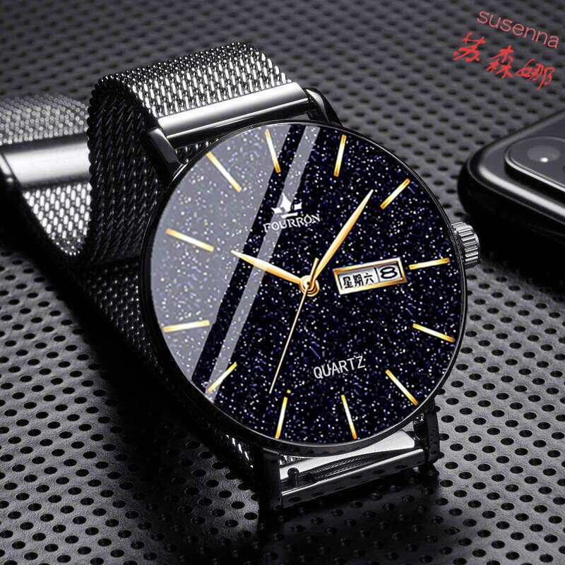 Fully automatic movement watch men's ultra-thin quartz non-mechanical student korean version of the calendar waterproof luminous