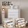 Все шкафы из массива дерева с восемью выдвижными ящиками, кожаные прикроватные шкафы кремового цвета в минималистском стиле, современные минималистичные боковые шкафы для гостиной с пятью или шестью выдвижными ящиками mini 2