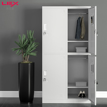 Steel locker gym change wardrobe dormitory staff storage cabinet with lock iron cabinet four door locker