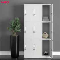 Steel staff dormitory lockers with lock gym locker change wardrobe multi-door Cabinet nine door locker