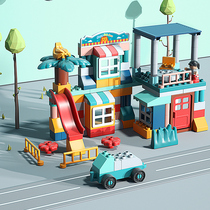 Large particle assembly Puzzle Early education Children compatible LEGO bricks 1-2-3-5-6-year-old kindergarten intelligence toys