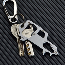 Jeep mini bottle opener multifunctional portable combination tool key wrench portable Courier knife screwdriver