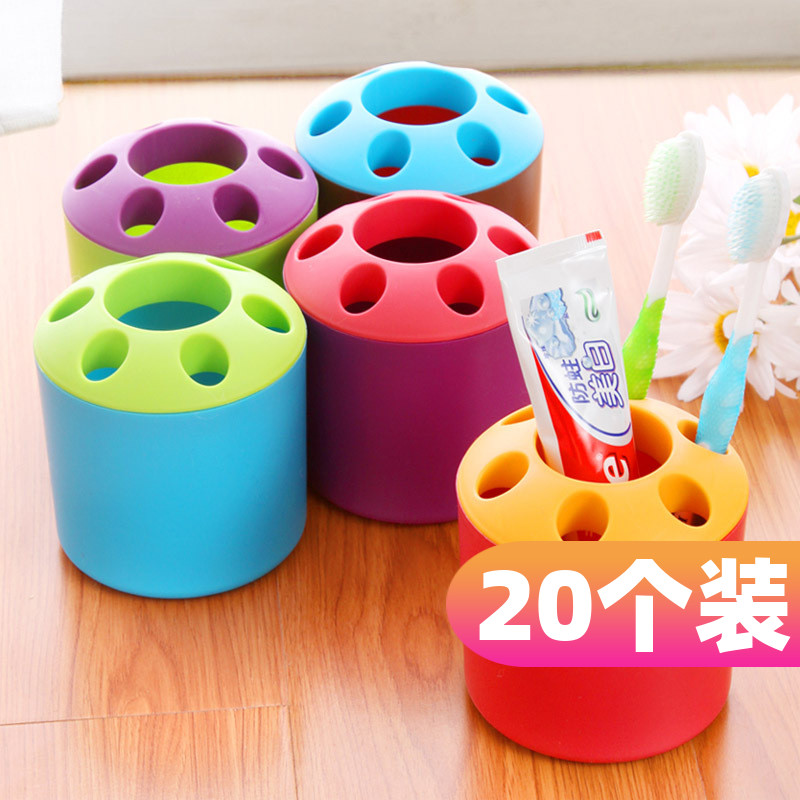 Creative Porous Toothpaste Toothbrush Holder Couple Tooth Holder multifunction Desktop containing pen holder containing box shelve