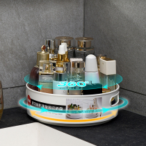 Net red rotating cosmetics storage box storage rack 360 degree rotating shelf Skin care products storage and finishing box