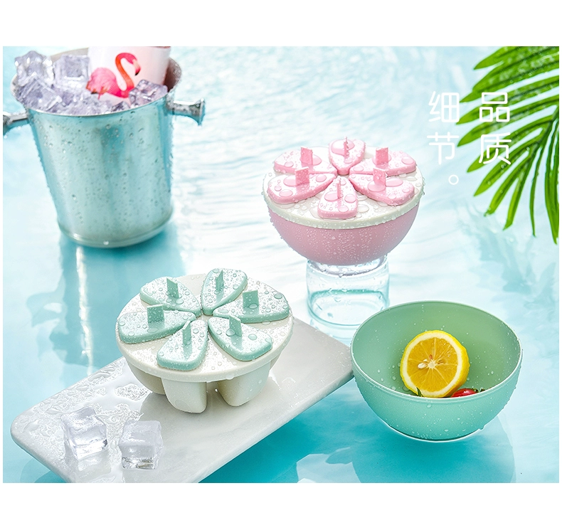 Kem khuôn popsicle popsicle popsicle thanh kem Ice cube khuôn nhà thiết lập khay silicone tự chế - Tự làm khuôn nướng khuôn nhựa làm bánh